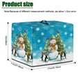 thumbnail image 6 of ZIATUBLES Snowman Penguin Christmas Tree Printed Juicer Processor Dust Cover Stain Resistant Christmas Kitchen Appliance Protective Case Washable Counter Decor Accessories, 17 "W x 11 "D x 15 "H, 6 of 7