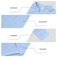 thumbnail image 6 of USNSM Mens Linen Henley Shirts Long Sleeve Casual Solid Color Summer Beach T Shirts with Pocket Lightweight Hippie Yoga Tops Blue XXL, 6 of 7