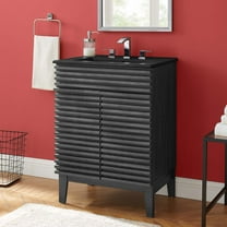 Modway Render 24" Bathroom Vanity in Charcoal Black