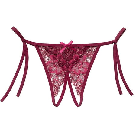 

symoid Womens Briefs- Sexy Color Solid Briefs Wine One Size