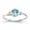 Blue, variant on Fine Jewelry 14K White Gold Blue Topaz Birthstone Ring for Women Size- 7