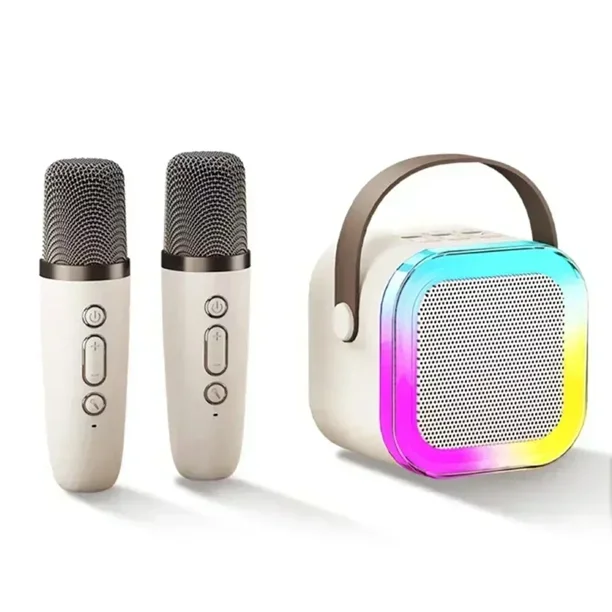 Máquina de karaoke para niños y niñas, 2 micrófonos, máquina de karaoke para cantar, Bluetooth, portátil, altavoz de karaoke para niños con cambiador de voz, regalos para fiesta de cumpleaños de Máquina de karaoke para niños y niñas, 2 micrófonos, máquina de karaoke para cantar, Bluetooth, portátil, altavoz de karaoke para niños con cambiador de voz, regalos para fiesta de cumpleaños de