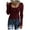 Red, variant on BUIgtTklOP Women's Casual Solid Color Buttons Long Sleeve V-Neck Loose Shirt Blouse Top