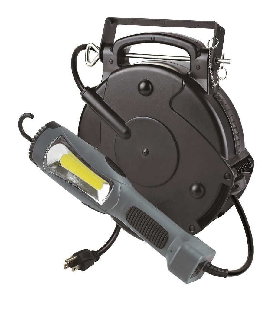 Professional Heavy Duty Retractable Reel Garage Shop Auto Repair LED