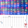 thumbnail image 3 of SUGARMOM  300 LED Pink Curtain String Lights Twinkle Fairy Lights for Bedroom with 8 Lighting Modes USB Christmas Lights for Party Home Bedroom Indoor Wall Room Decor (9.8*9.8ft Pink), 3 of 5