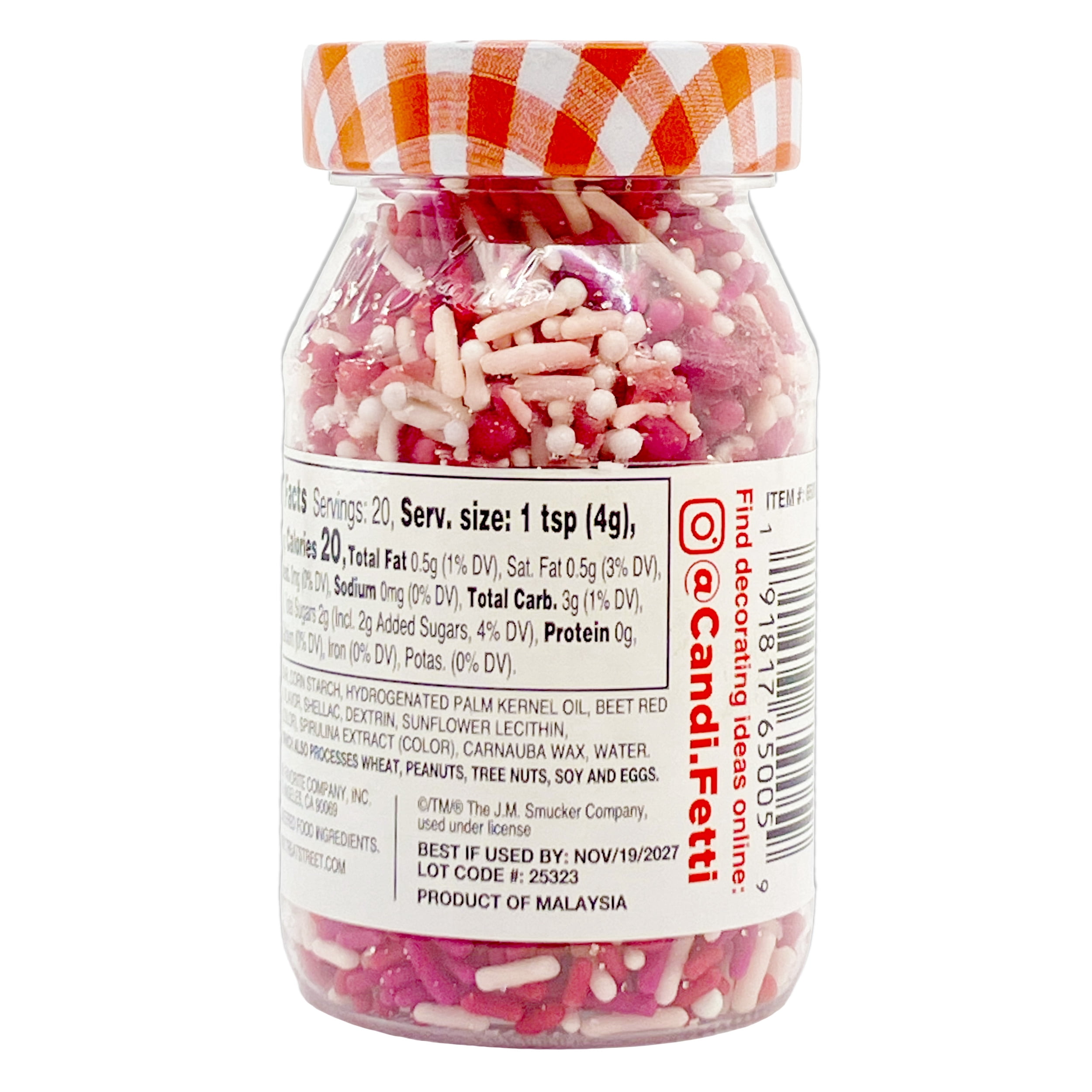 My Favorite Co Smucker’s Strawberry Sprinkles Pink Red and White 2.82 oz