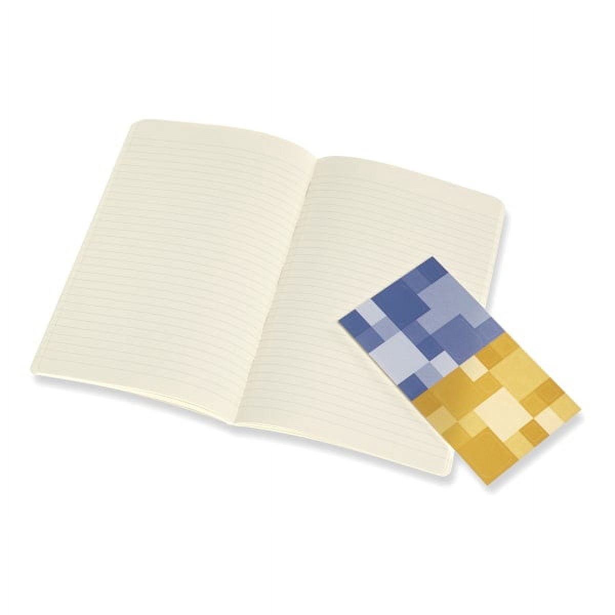 Moleskine Volant Journal, Large, Ruled, Forget-Me-Not Blue/Amber Yellow (5 x 8.25) (Diary)