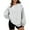 Light Gray, variant on Crewneck Sweatshirts Women Oversized Preppy Sweatshirt Loose Fit Plain Cute Hoodies Y2K Fall  Pullover