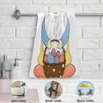 thumbnail image 4 of Cute Easter Gnome Hand Towels 2 PCS, Colorful Eggs Basket Kitchen Towel Ultra Soft and Highly Absorbent,Decorative Fingertip Face Towel for Bathroom Hotel, 28.3"x14.4", 4 of 4