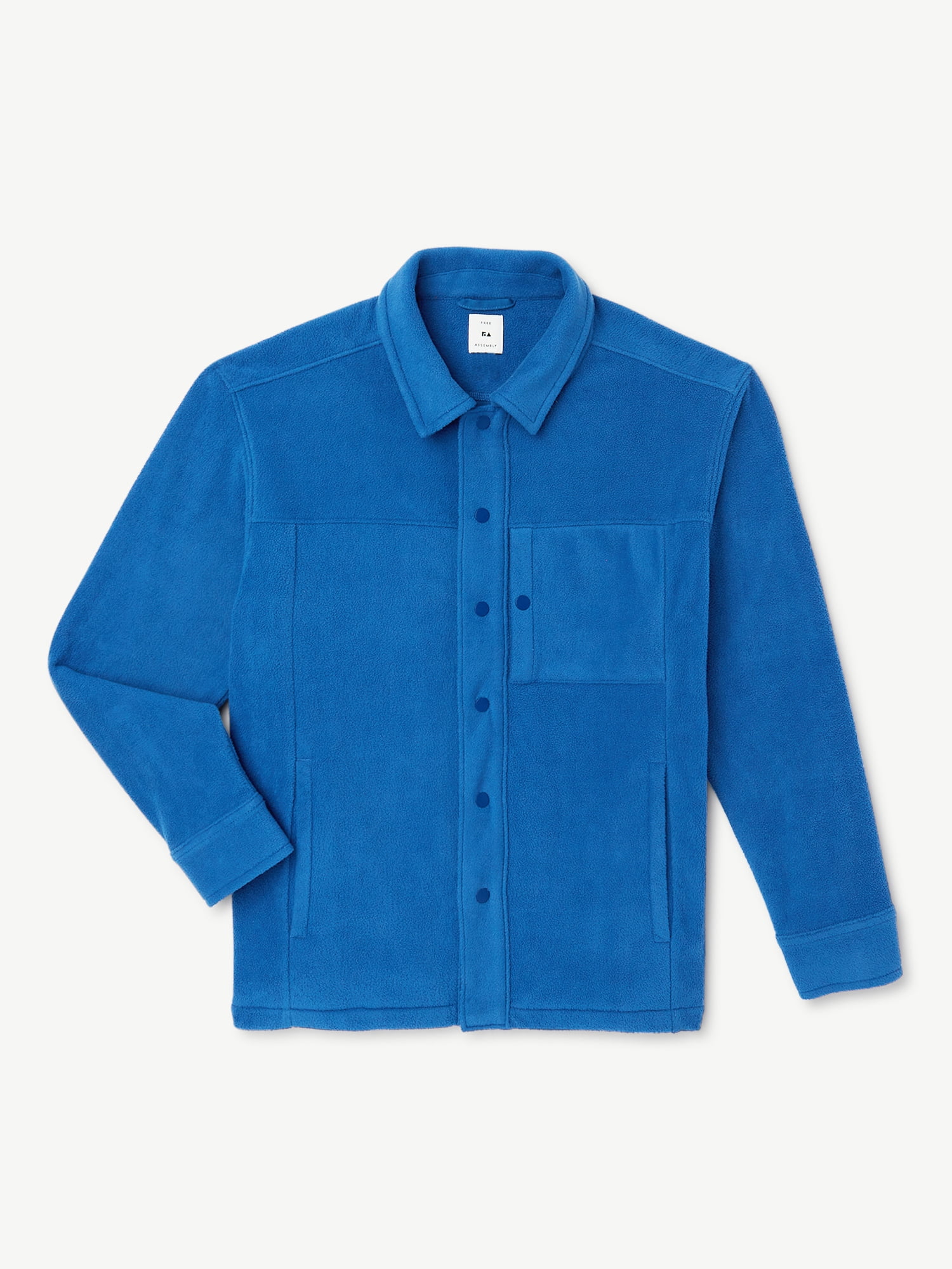 Free Assembly Boys Fleece Shirt Jacket, Sizes 4-18