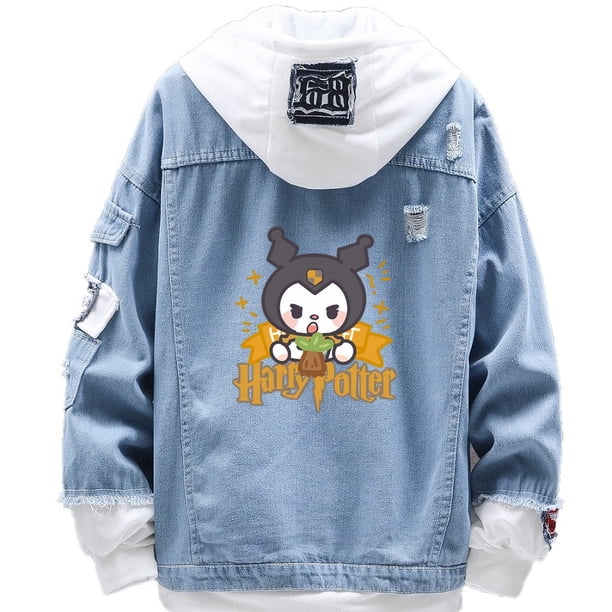 Chaqueta vaquera Sanmu de estilo casual con estampado digital Kuromi Harry P
