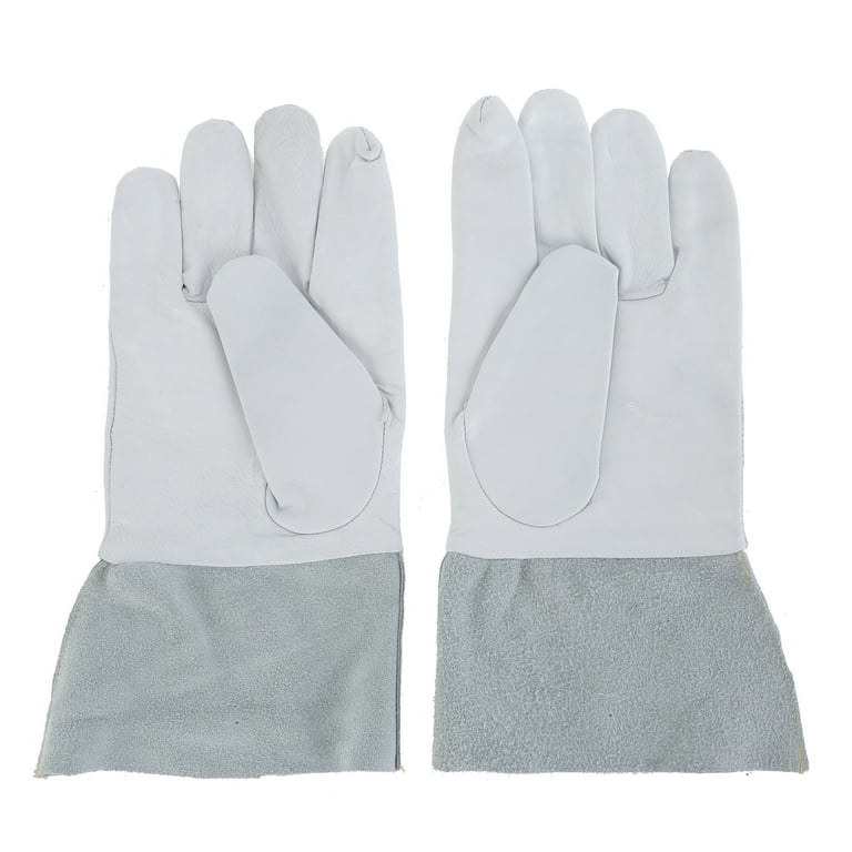 Hyper Tough 12 Inch MIG Welding Gloves Goatskin Leather Cuff