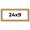 Bhutan, variant on 24x9 Frame Gold Real Wood Picture Frame Width 1.5 inches | Interior Frame Depth 0.5 inches | Bhutan