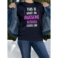 thumbnail image 2 of Awesome Actress Looks Like Sweatshirt Women -Smartprints Designs, Female XX-Large, 2 of 4