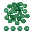 thumbnail image 1 of Uxcell 25 Pcs 12.5mm Botones de costura de resina, botones redondos de 2 agujeros en verde oscuro para la costura de ropa, abrigos, camisas, pantalones, trajes, decoración de bricolaje, 1 of 7