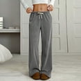 thumbnail image 6 of Tanming Barrel Sweatpants Women Cargo Pants with Pockets Wide Leg Pants Woman Women's Dress Pants for Work Stretchy Work Pants Cargo Scrub Pants for Women Dark Gray L, 6 of 6