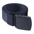 thumbnail image 3 of Cinturón de hombre, cinturón reversible, cinturón de tela para hombre, cinturón de hombre con hebilla deslizante Azul oscuro, 3 of 9