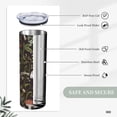 thumbnail image 6 of 20oz Mushroom Tumbler with Lid and Straw Mushrooms and Berries Skinny Stainless Steel Tumblers Plant Insulated Coffee Travel Mug Cups Water Bottle Gift for Women Plants Lovers, 6 of 6