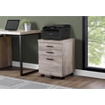 thumbnail image 2 of Monarch Specialties File Cabinet, Rolling Mobile, Printer Stand, Office, Work, Beige Laminate, 2 of 2