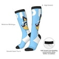thumbnail image 4 of Masiiu Bluey Print Adult Crew socks, Comfortable Novelty Colorful Patterned, Breathable, Stylish Colorblock for Men Women, 4 of 6
