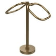 thumbnail image 2 of Two Ring Oval Guest Towel Valet - Satin Brass / Dotted, 2 of 2