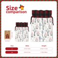 thumbnail image 3 of Rocae Pink oldman Winter Forest Print Christmas Drawstring Linen Gift Bag with Drawstrings Treat Bag Goody Present Bags for Christmas Party Favor, 3 of 8