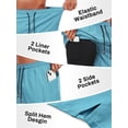 thumbnail image 4 of Cadmus Men's Swim Trunks with Compression Liner 9 Inch Inseam Mens Bathing Suit Quick Dry Beach Shorts Board Shorts,Light Blue,2XL, 4 of 12