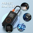 thumbnail image 4 of Tire Inflator Portable Air Compressor Cordless Mini Bike Pump with Digital Display, Car Tires Air Pump with Pressure Gauge, LED Lights & Pressure Gauge for Car, Motorcycle, Bike, Balls, Pool Floats, 4 of 5