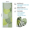 thumbnail image 2 of Green Floral and Petal Pattern Hot Yoga Mat Towel Non Slip for Hot Yoga - Quick-Drying Yoga Mat Cover with 4 Corner Pockets with Travel Bag - Hot Yoga Towel Non Slip 70"x26", 2 of 6