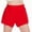 Red*, variant on OSOLU Girls Shorts Loose Fit Summer Breathable Solid Color Mesh Breathable Casual Daily Wear Trendy Beach Shorts