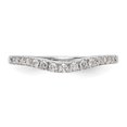 thumbnail image 4 of Solid 14K White Gold Diamond Wedding Band Ring Size 8.5 (.252 cttw.), 4 of 8