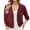 Wine, variant on Womens Jackets Chiffon Lightweight Long Sleeve Casual Zip-up Cardigan