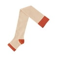 thumbnail image 2 of JeashCHAT Women Fashion Patchwork Ladies Cotton Patchwork Middle Tube Socks Stockings, 2 of 6