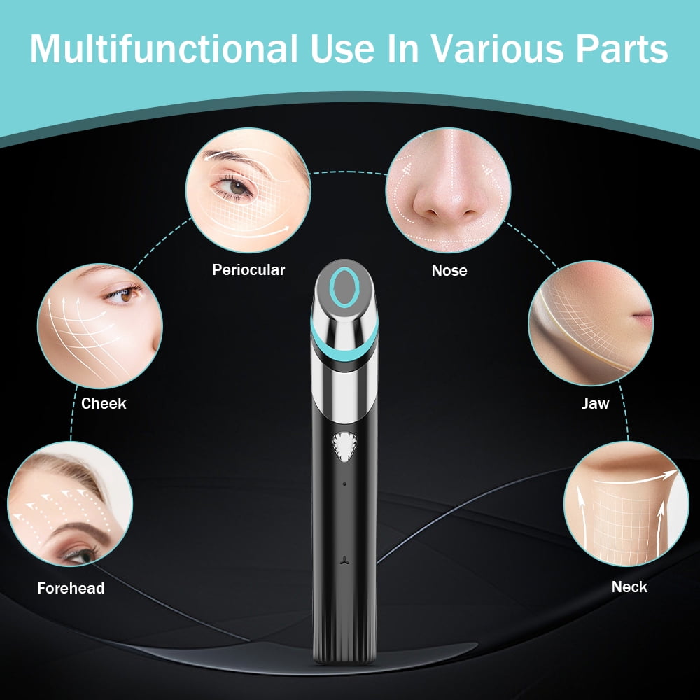 4-in-1 Facial Blue Light Therapy Skincare Wand Home Use Beauty Equipment for Enhanced Absorption, Pore Refinement
