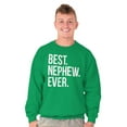 thumbnail image 3 of Best Nephew Ever Family Aunt Uncle Men's Crewneck Sweatshirt Brisco Brands L, 3 of 6