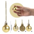 thumbnail image 5 of crowdstage 24Pcs Christmas Tree Balls Ornaments for Xmas Christmas Tree 30mm/1.18" Shatterproof Christmas Tree Decorations Hanging Ball for Holiday Wedding Party Christmas Decorations(Gold), 5 of 7