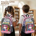 thumbnail image 4 of ZIATUBLES Clear Backpack, Heavy Duty Fabric & PVC Transparent Bookbag with Axolotl Reading Print, Large Capacity See Through Backpack for School College Work Travel Security, 4 of 7