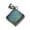 labradorite, variant on Solid 925 Sterling Silver Pendant For Women Men, Genuine Ruby Faceted Square Pink Gemstone Unique Handcrafted July Birthstone Pendant
