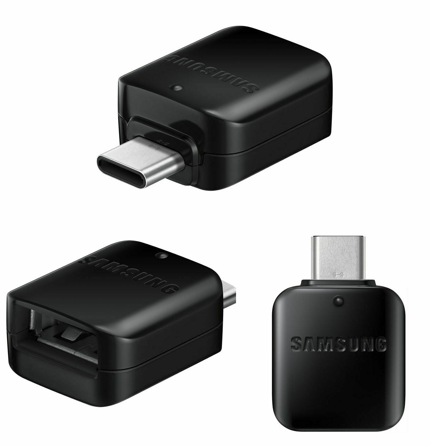 Samsung USB a USB-C Tipo C Adaptador Conector de transferencia de datos-S9 S8 Plus Negro 