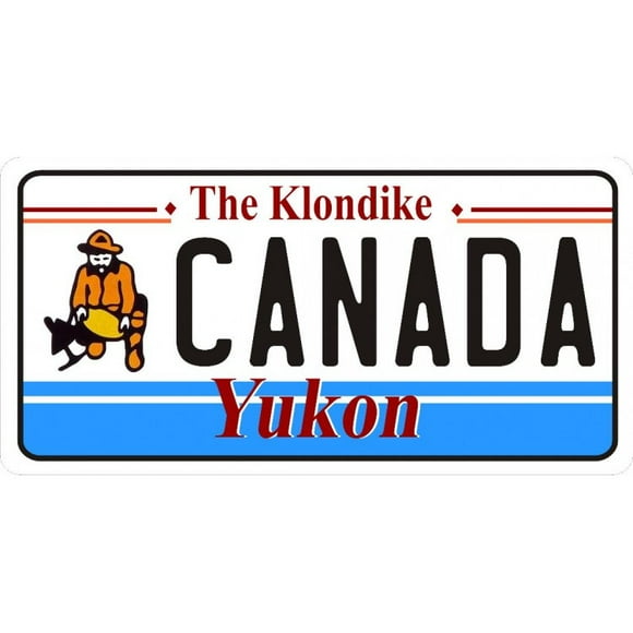 La Plaque d'Immatriculation Photo du Klondike Yukon Canada