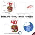 thumbnail image 3 of 1 Large Birthday Card (8.5 x 11 Inch) - Big Day Milestones 40 J7060EMBG, 3 of 6