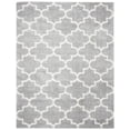 thumbnail image 3 of SAFAVIEH Fontana Hilda Geometric Plush Shag Area Rug, Grey/Cream, 9' x 12', 3 of 10