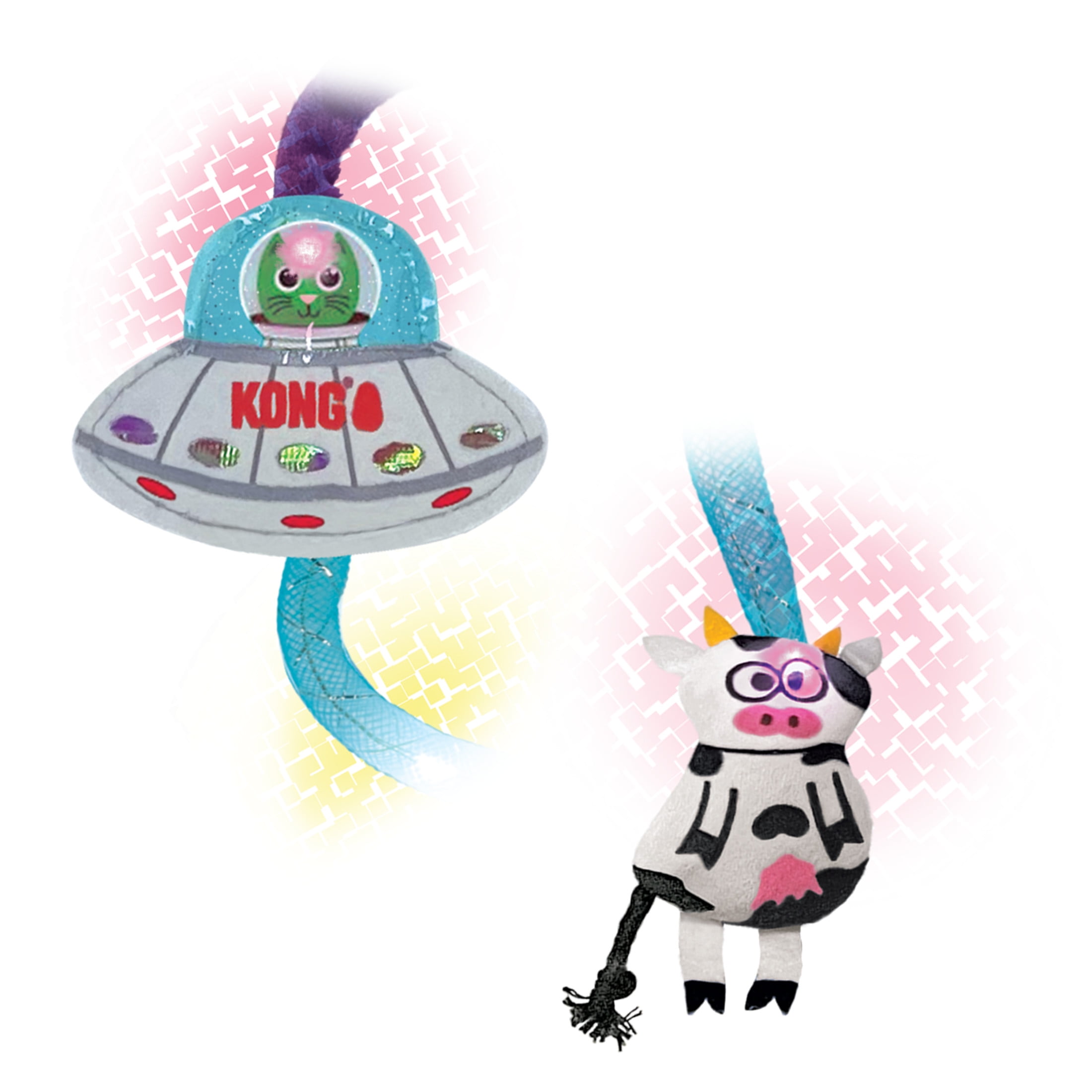 KONG Teaser UFO Dangling Light-up Cat Teaser