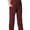 Burgundy, variant on Adar Universal Unisex Natural-Rise Drawstring Tapered Leg Pants Petite
