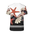 thumbnail image 3 of Balery Starfishes Shells Baseball Jersey for Men Casual Button Down Shirts Short Sleeve Active Team Sports Uniform-XX-Large, 3 of 9