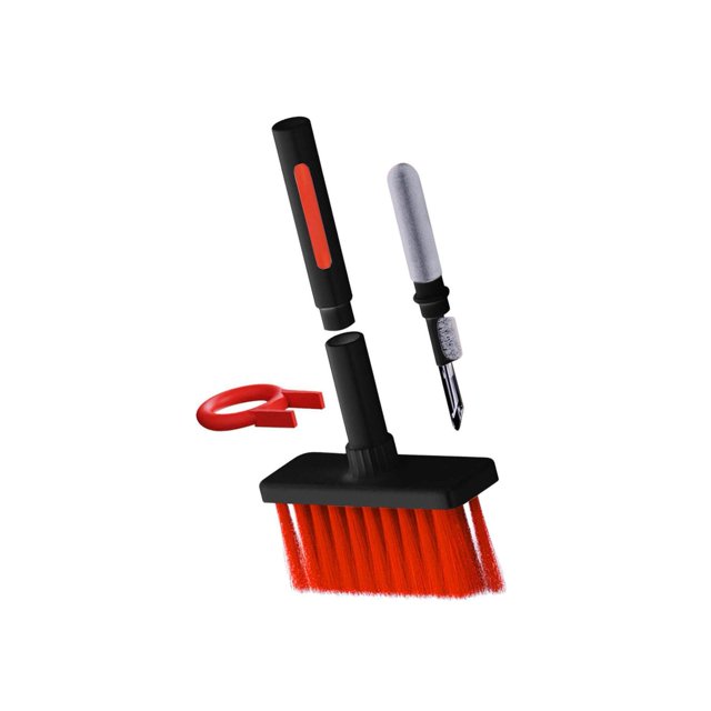 Multifunctional Keyboard Brush Cleaning Pen Cleaning Kit kit dust cleaning for PC Black Red