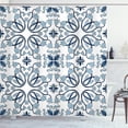 thumbnail image 1 of Ambesonne Traditional Shower Curtain, Persian Palace Buds, 69"Wx84"L, Pale Blue, 1 of 3