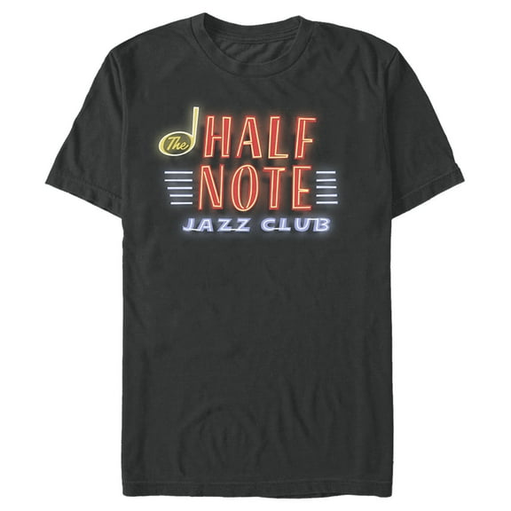 Men's Soul Half Note Neon Glow  Graphic Tee Black 3X Large