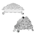 thumbnail image 1 of Zinc Alloy Metal Napkin Holder with Elegant Hollow Flower Pattern Wear Resistant Freestanding Tissue Dispenser for Stylish Table Decorations and Practical Use, 1 of 7