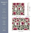 thumbnail image 2 of Yayeee Toggle Light Switch Wall Plate 2-Gang 4.56"x4.48" Decorative Outlet Cover, Pink Flowers, 2 of 7
